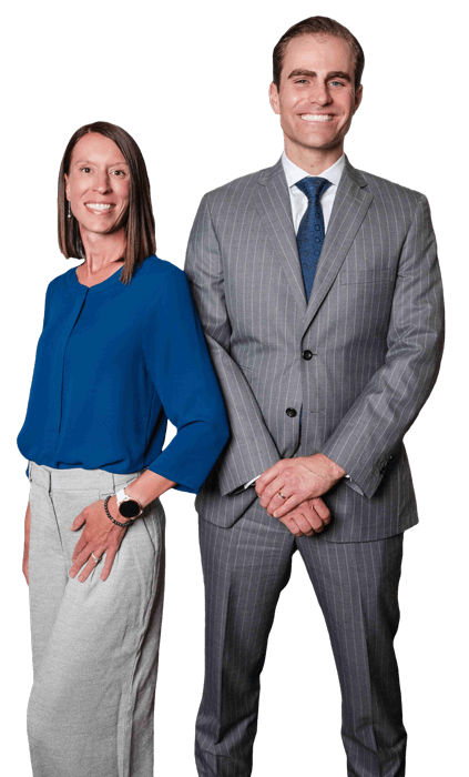 Attorney Miles D. Mussetter and his case manager, Cynthia Simpson